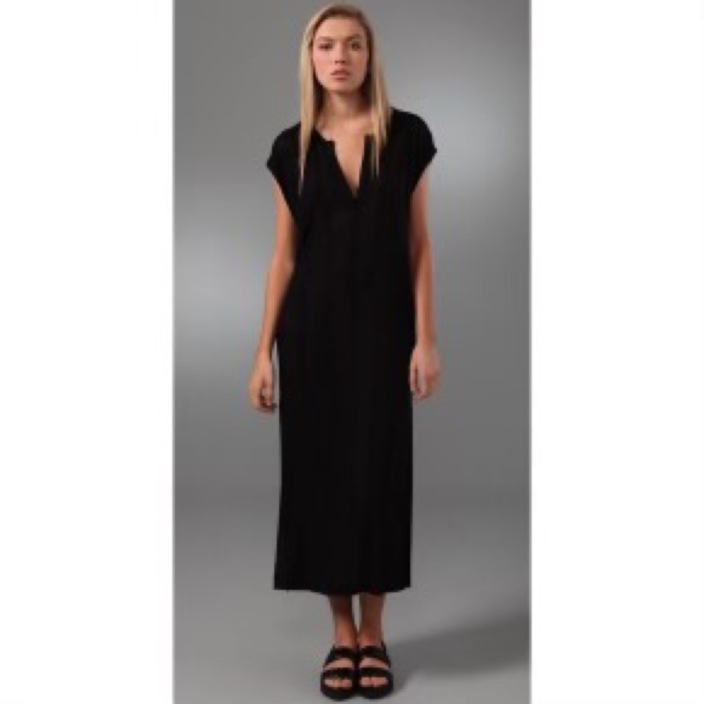 T by Alexander Wang Black Ribbed Kaftan